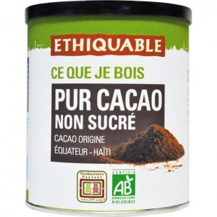 ETHIQUABLE Pur cacao non sucré - 200g