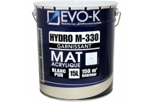 EVO-K Peinture professionnelle monocouche murs et plafonds Hydro M330 15 L blanc mat blanc lessivable