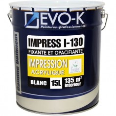 EVO-K Sous-couche professionnelle plaque de plâtre I-130 15 L blanc mat