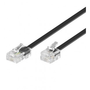 TEL 6P4C-8P4C RJ11-RJ45 600 NOIR 6m