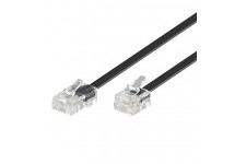 TEL 6P4C-8P4C RJ11-RJ45 600 NOIR 6m