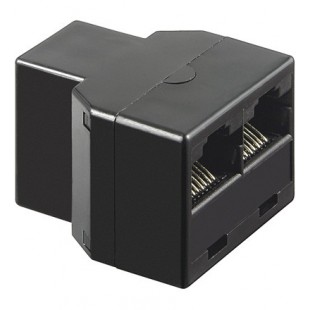 TEL ADAP RJ45/8P8C 1xF 2xF NOIR