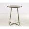 FELBOUR Table d'appoint style contemporain vert brillant avec pieds en métal - L 50 x l 50 cm