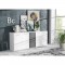 FINLANDEK Buffet bas PILVI contemporain blanc et gris mat - L 179 cm
