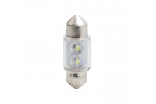 FLUX 2 ampoules navettes a LED - Blanches - 31 mm - 12V - 0,25W