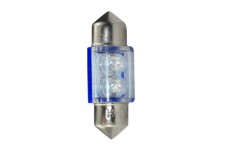 FLUX 2 ampoules navettes a LED - Bleues - 31 mm - 12V - 0,25W