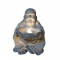 Fontaine lumineuse Happy Bouddha - 4 LED - 31 x 32 x H39,5 cm - Polyresine - Gris - Transfo