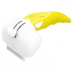 FoOLEE Brosse Easee - Taille S - Jaune - Pour chat