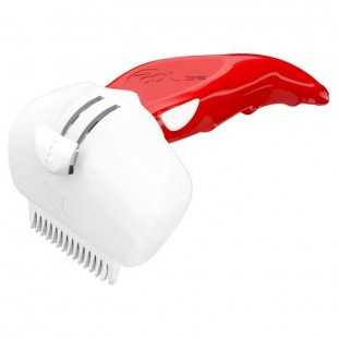 FoOLEE Brosse Easee - Taille S - Rouge - Pour chat