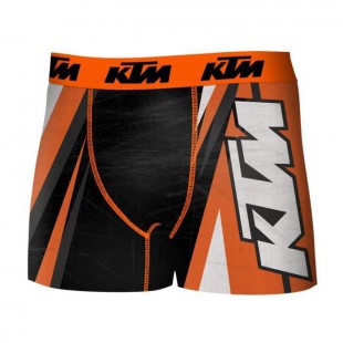 FREEGUN Boxer KTM - Microfibre - Homme - Orange, noir et blanc