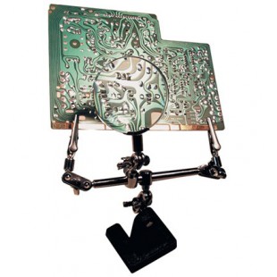 soldering helbrochesg hand AVEC magnifier