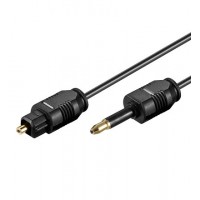 câble fibre optique Toslink 3,5 mm mini-jack ø 2,2 mm