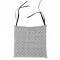 Galette de chaise 100% coton 25 points CLOVER 40x40x4 cm noir et blanc