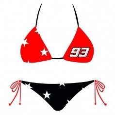 GP MOTORS Bikini Marc Marquez Stars MM93 - Femme - Rouge et Noir