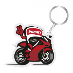 GP MOTORS Porte-clés Ducati Motorbike - Rouge et Noir