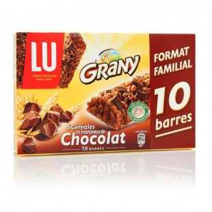 GRANY 10 barres 5 céréales chocolat