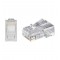 Lot de 10 - TEL MODU RJ45 8P8C Arrondis Prise