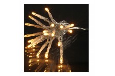 Guirlande de Noël 1000 LEDS - 8 fonctions - Fil transparent transfo 50 m - Multicolore