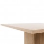 GUSTAVE Table a manger carrée de 2 a 4 personnes classique décor chene - L 80 x l 80 cm