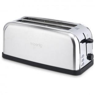 H.KoeNIG TOS28 - Grille Pain spécial baguette - 1500 W - Gris