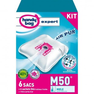 HANDY BAG EXPERT M50 Kit 6 sacs aspirateur + accessoires