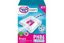 HANDY BAG EXPERT PH86 Kit de 6 sacs aspirateur + accessoires