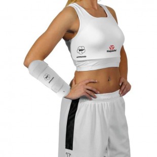 HAYASHI Coque brassiere de karaté officiel WKF - Femme - Blanc