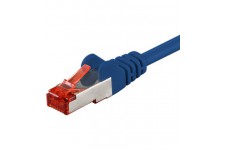 CAT 6-100 SSTP PIMF Bleu 1m