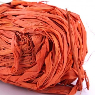 HEYDA Raphia végétal - Orange - 50g