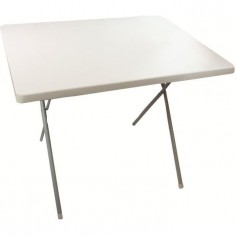 HIGHLANDER Table Extérieur Pliante Blanc