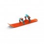 GIZMO RIDERS Luge ski OneFoot - Enfant - Orange