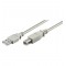 Lot de 10 - USB AB 500 LC HiSpeed 2.0 GRIS 5m