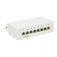 CAT PATCH PANEL CAT5e 8 PORT SHIELDED