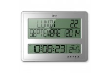 Horloge calendrier Grands Caracteres 43x32,5 cm blanche
