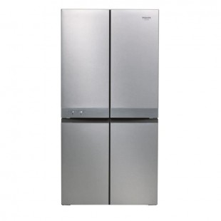 HOTPOINT HAQ9E1L - Réfrigérateur multiportes, 591 L (384 L + 207 L), 187,5 X 90,9 X 69,7 cm, Inox, A+, Total No Frost