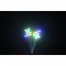 IBIZA LCM003LED-BL Effet de lumiere Moonflower a LED RGBAW - Noir