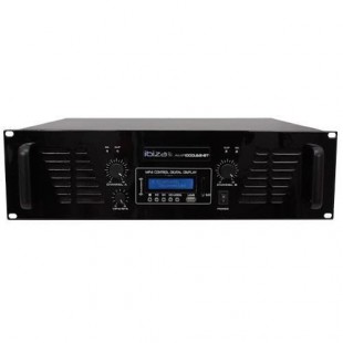 IBIZA SOUND AMP1000USB-BT Amplificateur de sonorisation avec Bluetooth USB - 2 x 800W - Noir