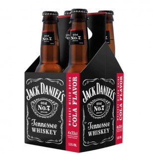 Jack Daniel's Cola Flavor - Cocktail pret-a-boire - 5,5%vol - 4x33cl