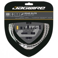 JAGWIRE Kit câble dérailleur Road Elite Link Shift - Avant, arriere, boîtier - ø extérieur 5,0 mm - Argent