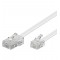 TEL 6P4C-8P4C RJ11-RJ45 1000 BLANC 10m