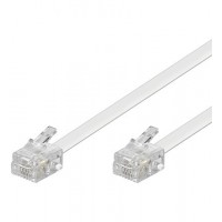 TEL 6P4C/RJ11 300 BLANC 3m