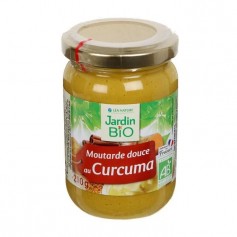 JARDIN BIO Moutarde de curcuma bio - 210 g