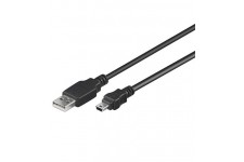 USB MINI-B 5 broches 015 NOIR 0.15m