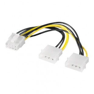 câble PC interne 2x 5,25 prise VERS 8 broches prise PCI Express