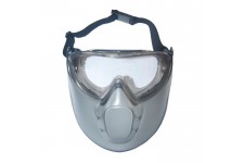 JARDIN PRATIQUE Lunettes et masque de sécurité anti-buée - En polycarbonate et acétate incolore et résistant