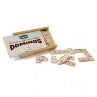 JEUJURA Jeu De Dominos En Bois - Coffret En Bois