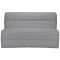 JOÉ Banquette BZ 3 places - Tissu gris clair - Contemporain - L 143 x P 97 cm
