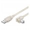 USB AB 050 90° HiSpeed TRANS 0.5m