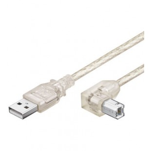 USB AB 050 90° HiSpeed TRANS 0.5m