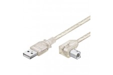 USB AB 050 90° HiSpeed TRANS 0.5m